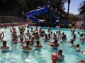 Cooling off in the pool